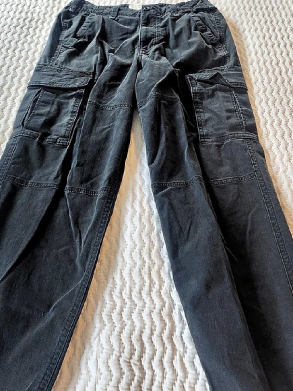 Hollister Skater Baggy Men's Cargo Pants Waist 32 L34 Black